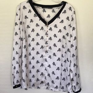 Zara Basic Zebra Shirt